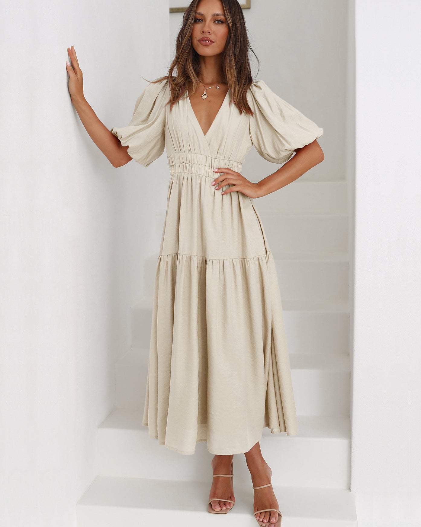 Lucilia™ | Vestido Sophisticated de Manga Abullonada (Casi Agotado)