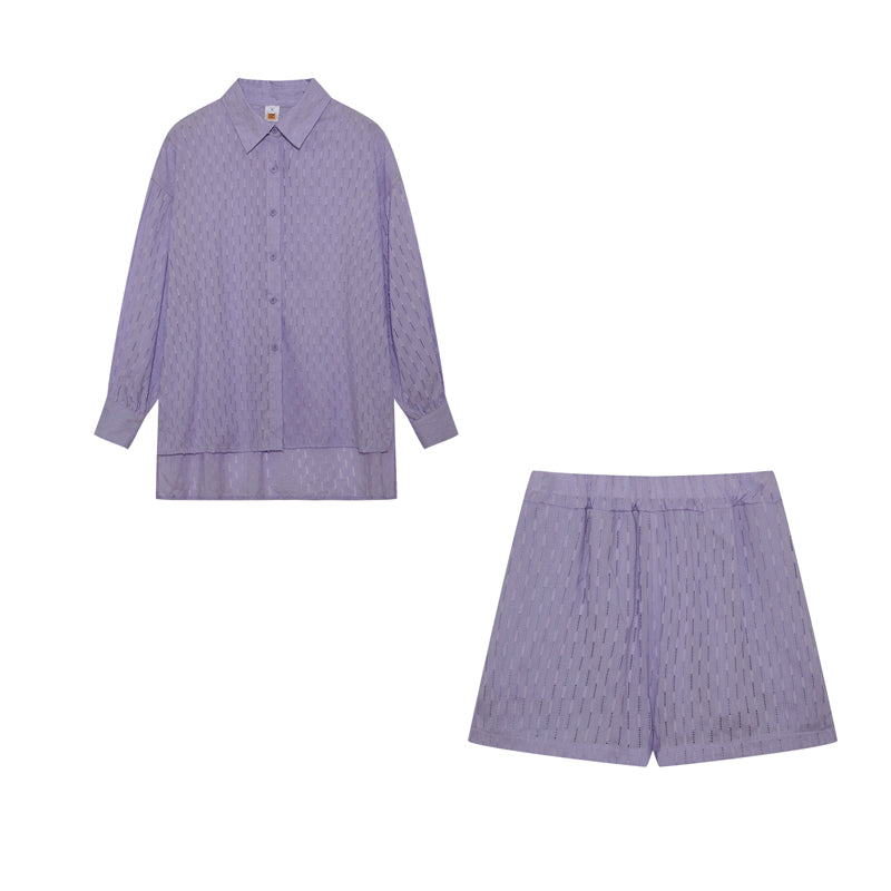 Maud | Elegante Conjunto de Camisa y Pantalones Cortos