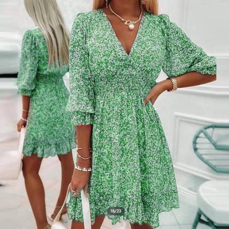 Brenelle™ | Vestido Floral Clásico