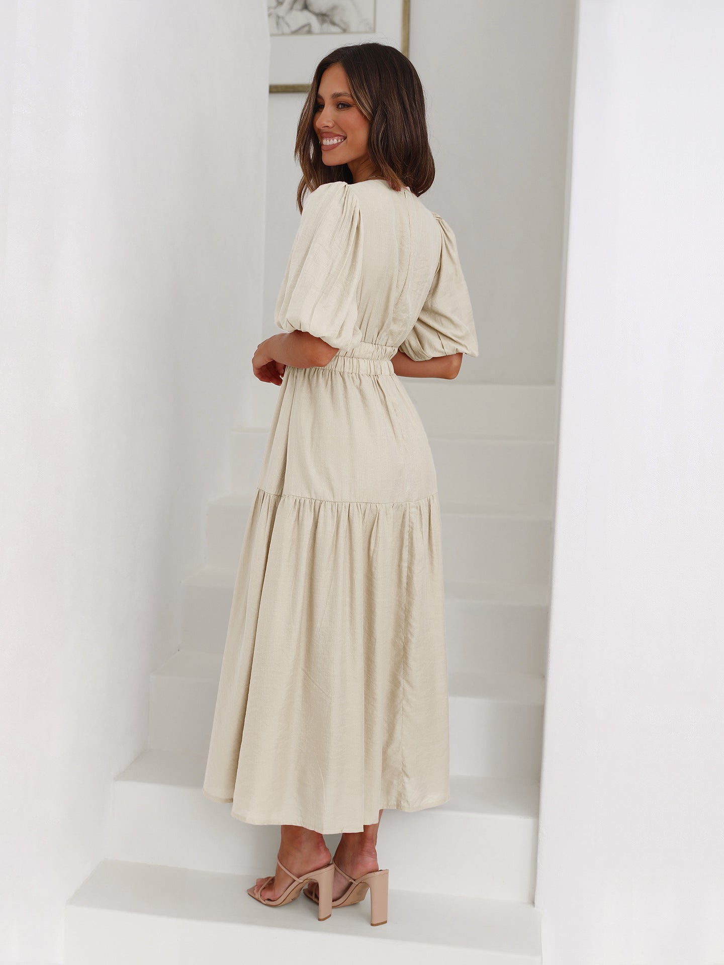 Lucilia™ | Vestido Sophisticated de Manga Abullonada (Casi Agotado)