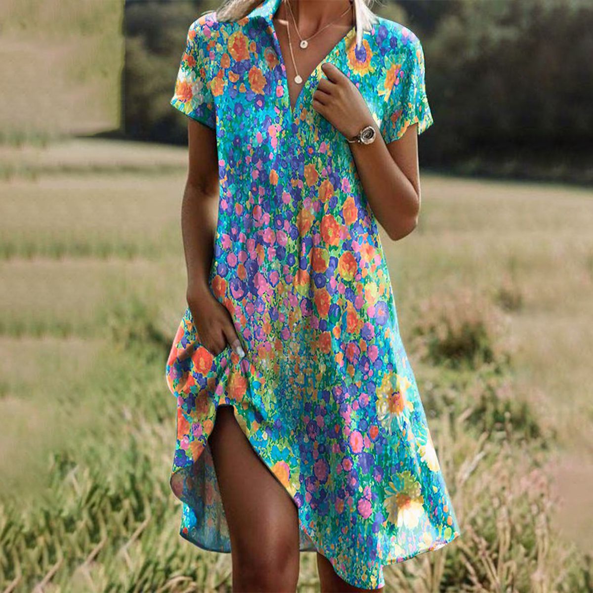 Ellowan™ | Vestido Midi Fluido ( Casi agotado )