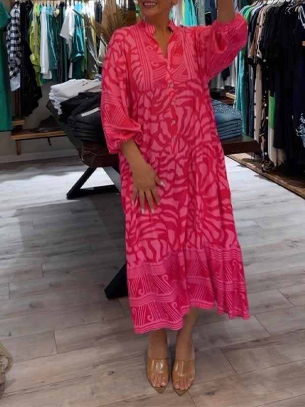 Mira | Vestido Estampado con Escote en V (Stock Limitado)