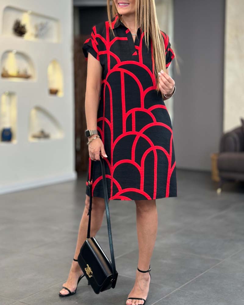 Maera™ | Vestido Polo Geométrico Chic (Casi Agotado)
