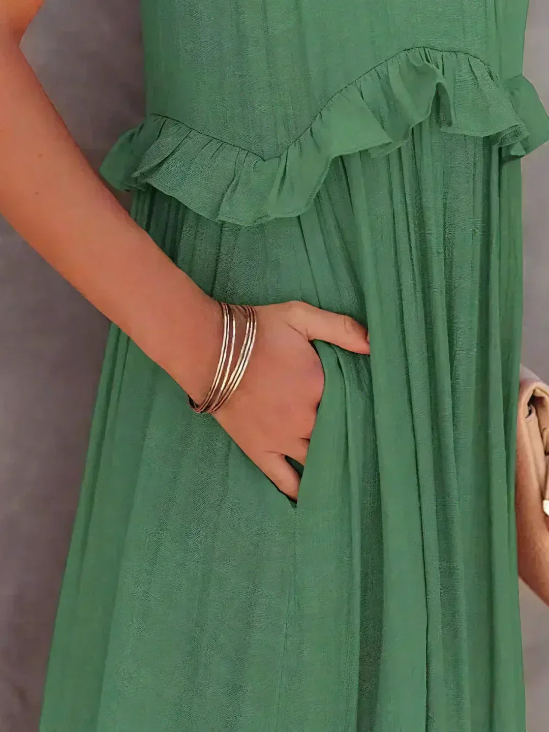Emily™ | Vestido Maxi con Volantes y Cuello Halter (Casi agotado)