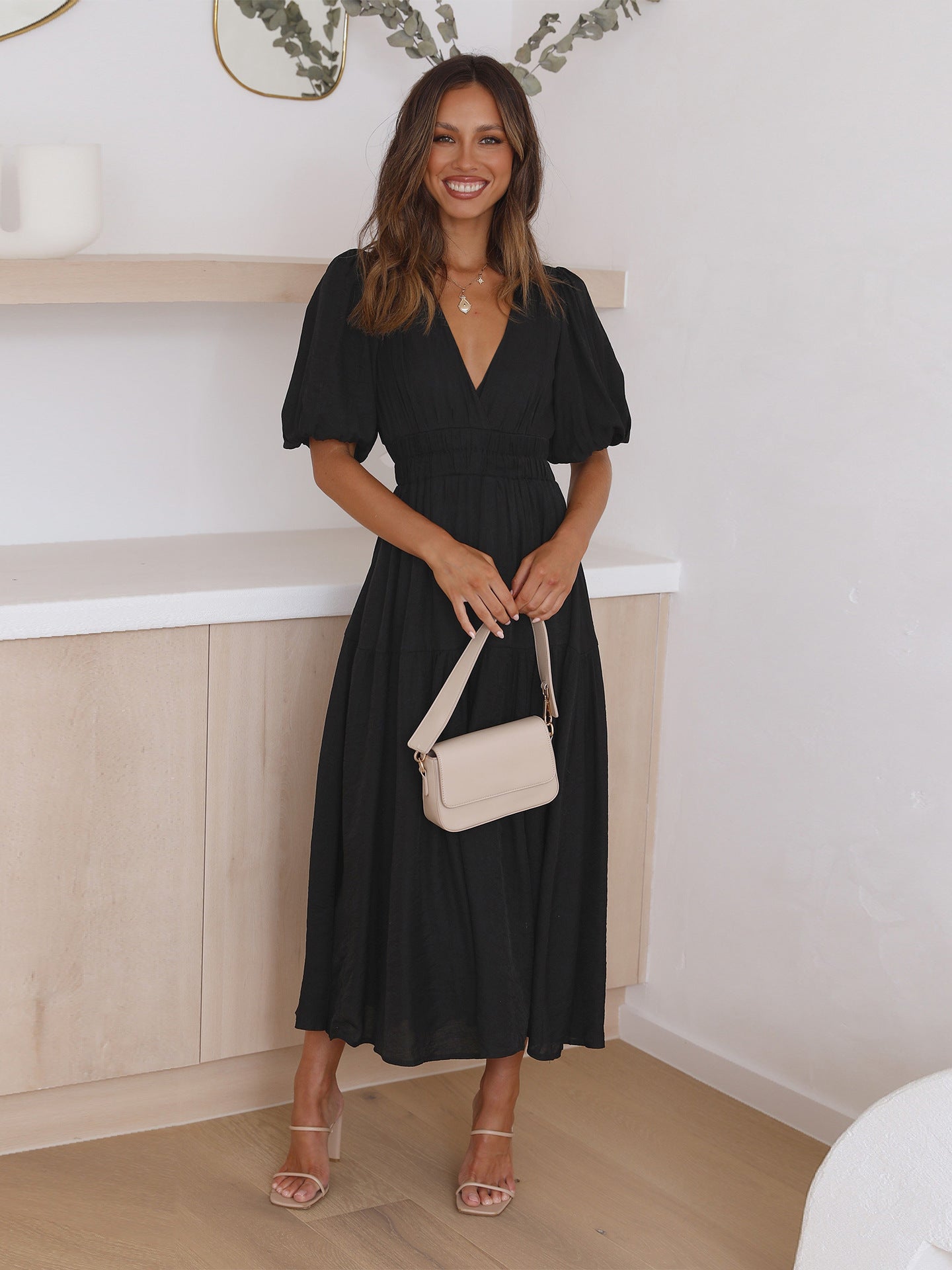 Lucilia™ | Vestido Sophisticated de Manga Abullonada (Casi Agotado)