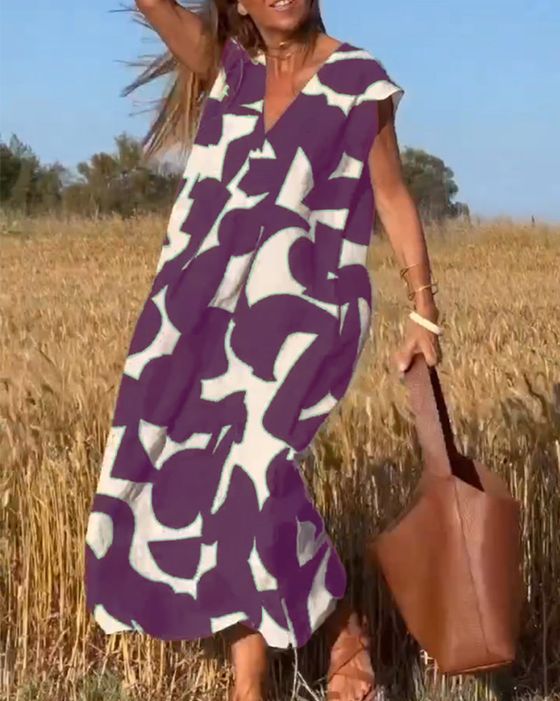 Ellen | Vestido con estampado y escote en V