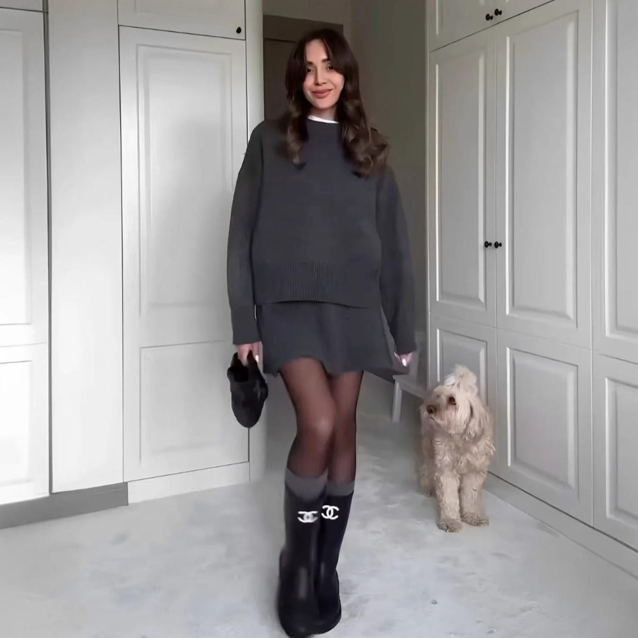 Ellora™ | Conjunto de Falda de Suéter Chic de Lujo