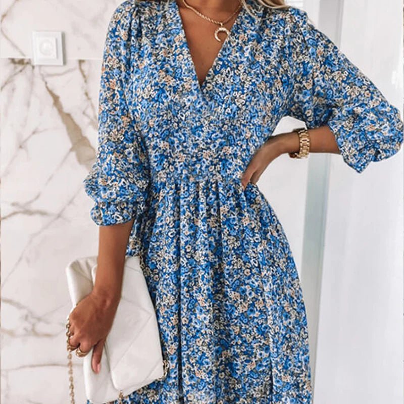 Brenelle™ | Vestido Floral Clásico