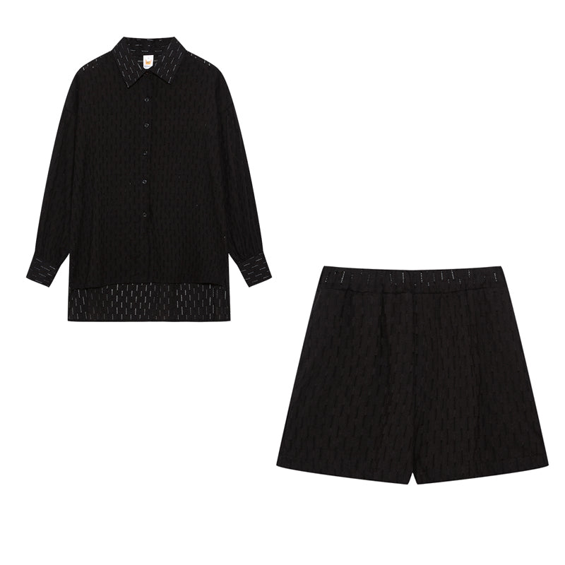 Maud | Elegante Conjunto de Camisa y Pantalones Cortos