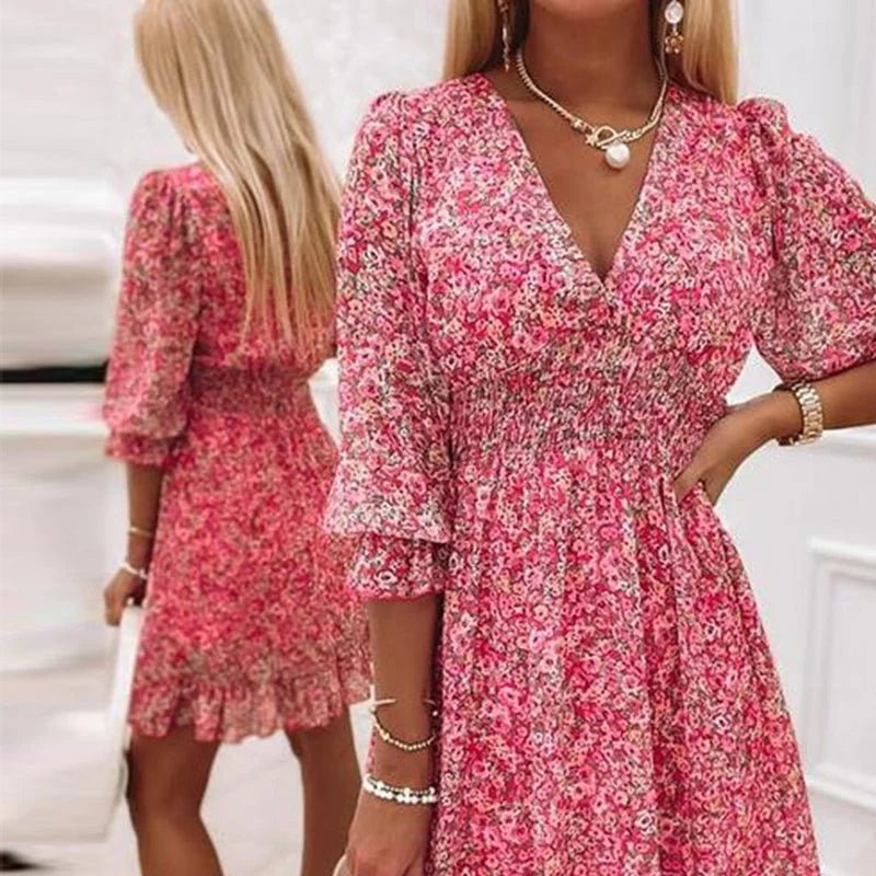 Brenelle™ | Vestido Floral Clásico