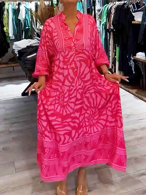 Mira | Vestido Estampado con Escote en V (Stock Limitado)