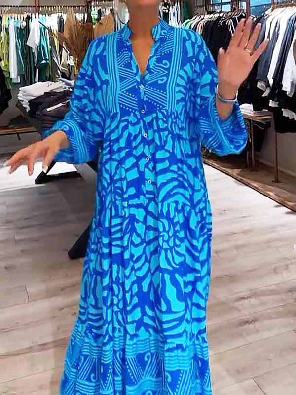 Mira | Vestido Estampado con Escote en V (Stock Limitado)