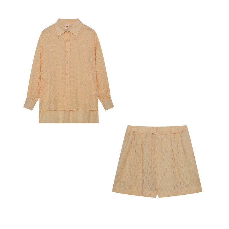 Maud | Elegante Conjunto de Camisa y Pantalones Cortos