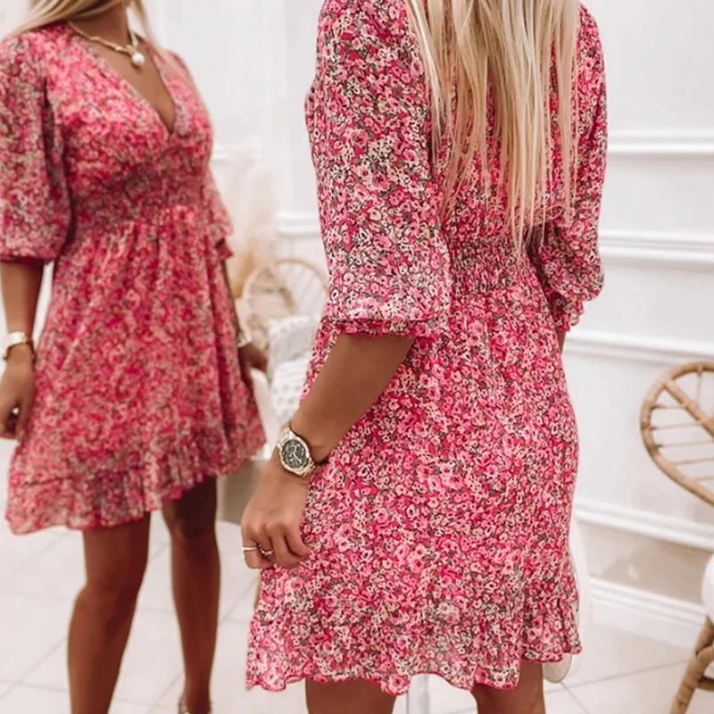 Brenelle™ | Vestido Floral Clásico