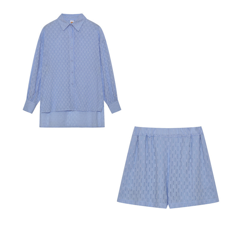 Maud | Elegante Conjunto de Camisa y Pantalones Cortos