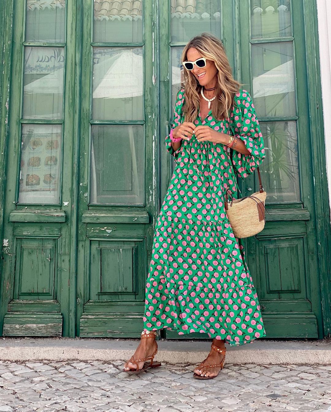 Sharon – Vestido Largo Floral