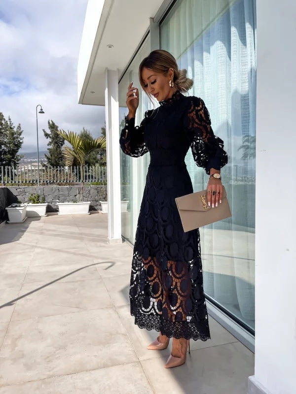Georgia™ - Vestido de Encaje Francés Elegante