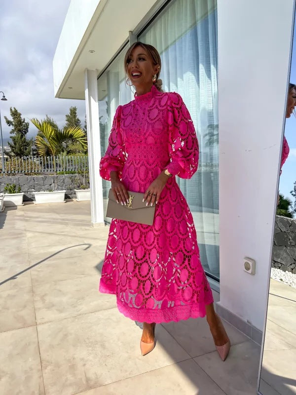 Georgia™ - Vestido de Encaje Francés Elegante