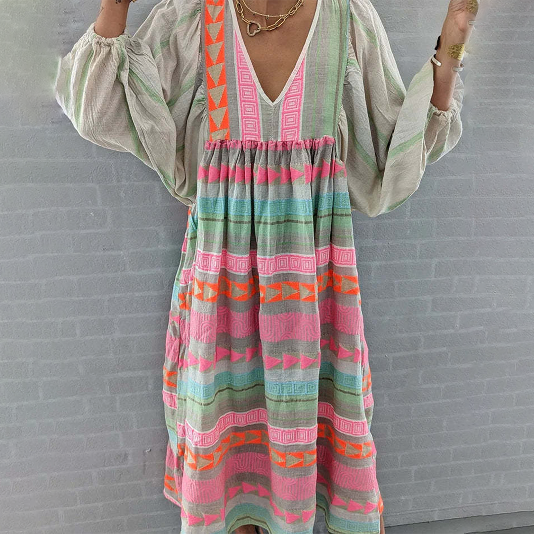 Theresia™ | Vestido Maxi Boho Chic (Casi Agotado)