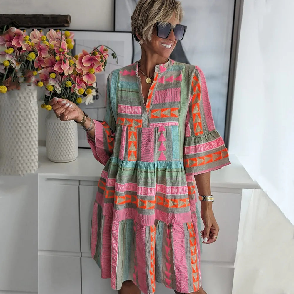 Kiki | Elegante Vestido Midi de Primavera (Stock Limitado)