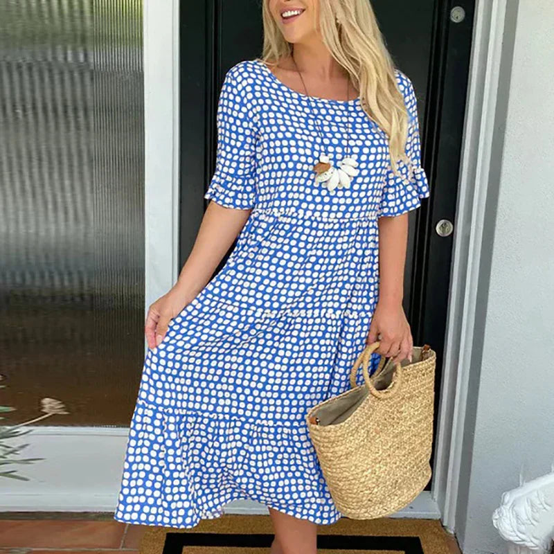 AYLA | VESTIDO BOHO FLORAL SUELTO Y CONCEALADOR
