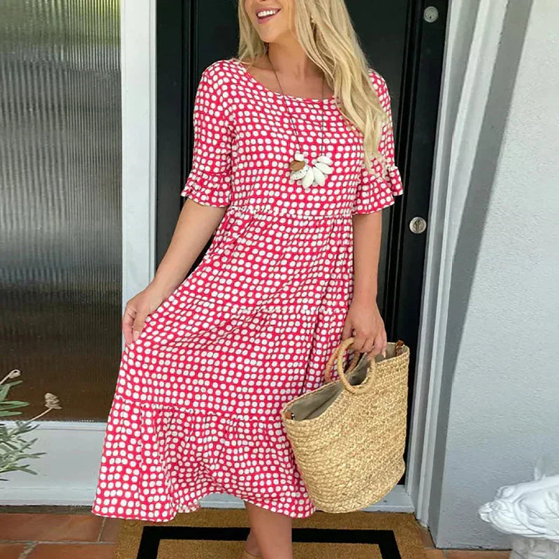 AYLA | VESTIDO BOHO FLORAL SUELTO Y CONCEALADOR