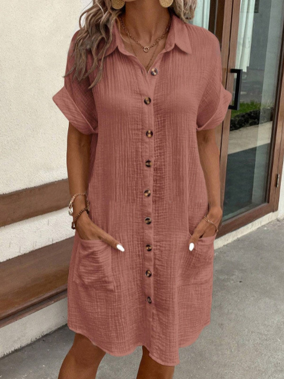 Vestido Polo Elegante Celest (Stock Limitado)