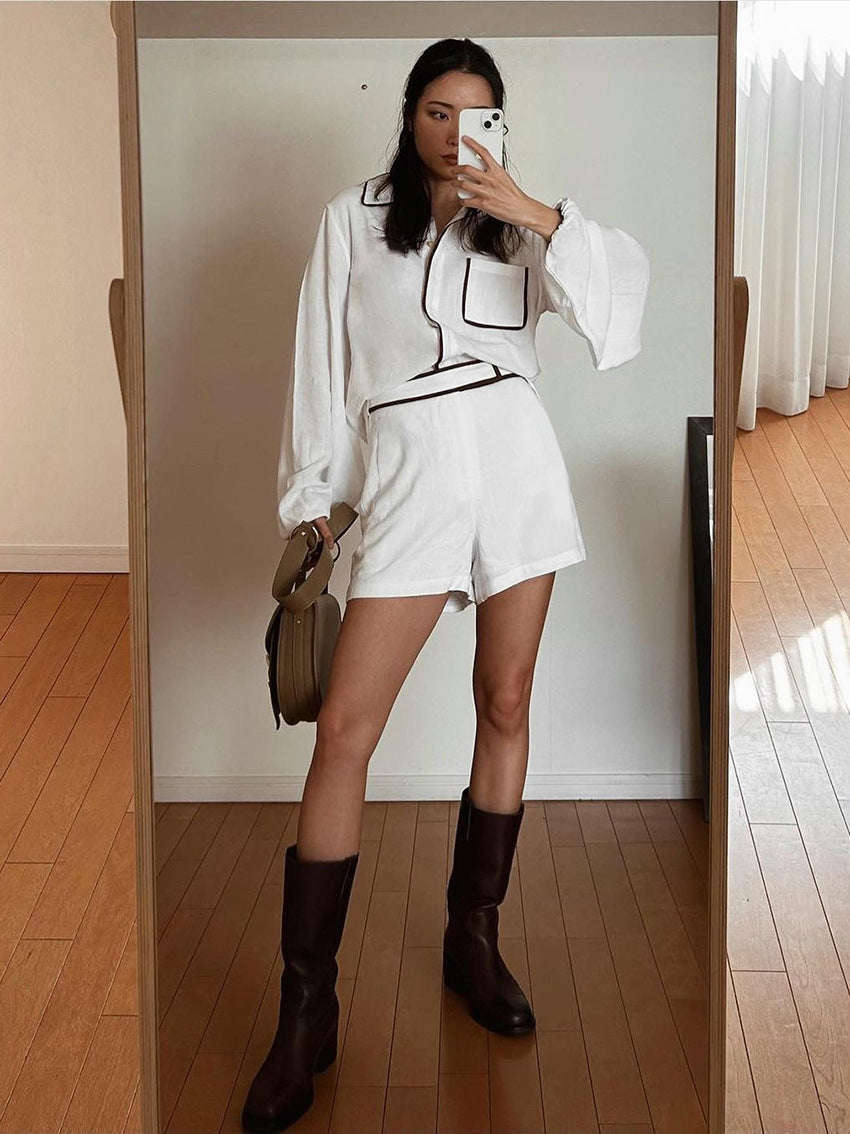 Meri™ | Conjunto de Camisa con Cinturón de Lujo