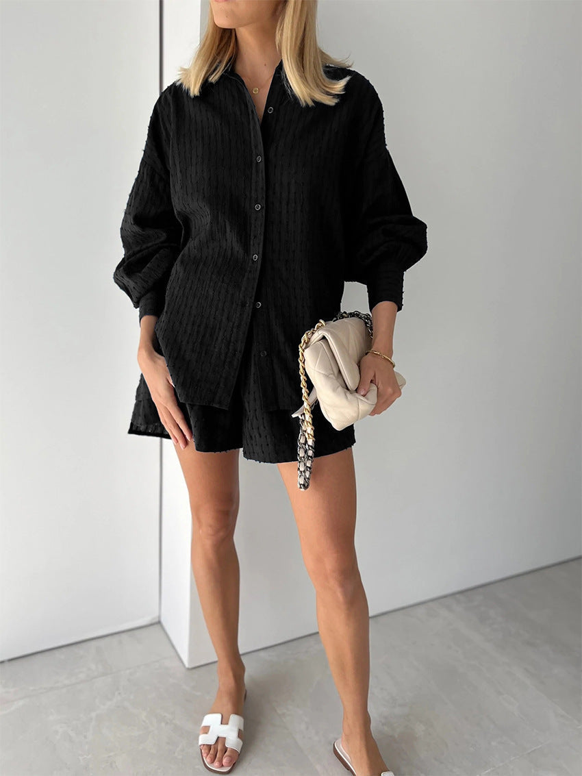 Maud | Elegante Conjunto de Camisa y Pantalones Cortos