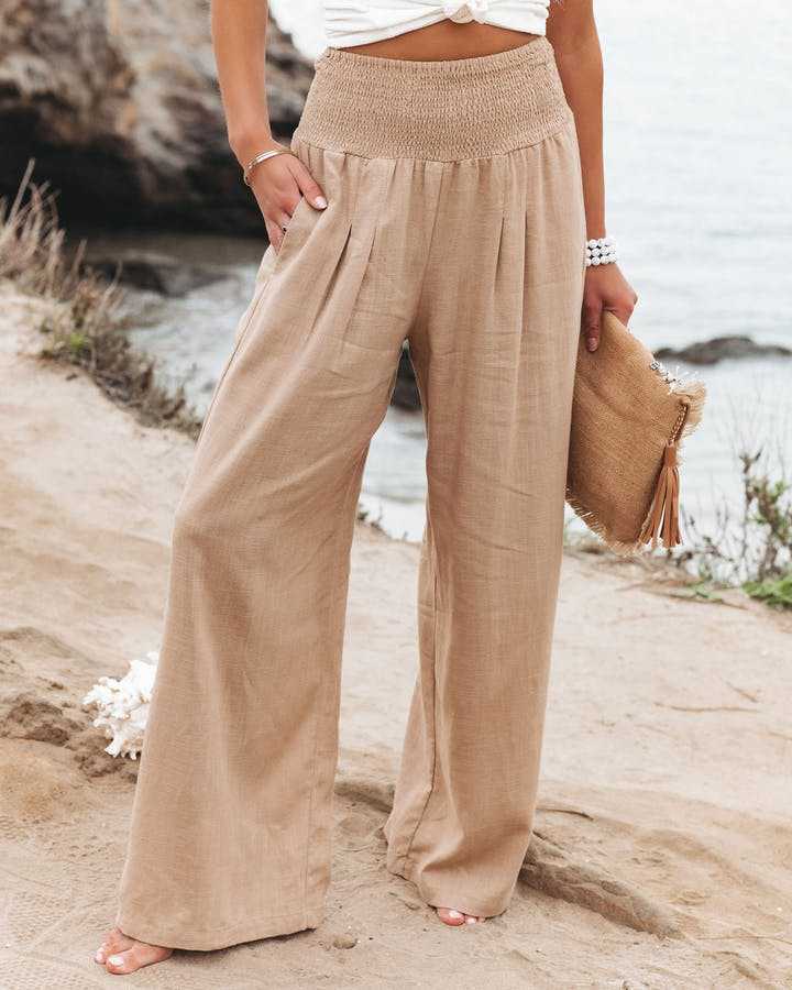 Aeloria™ | Pantalones Anchos Fluidos de Playa