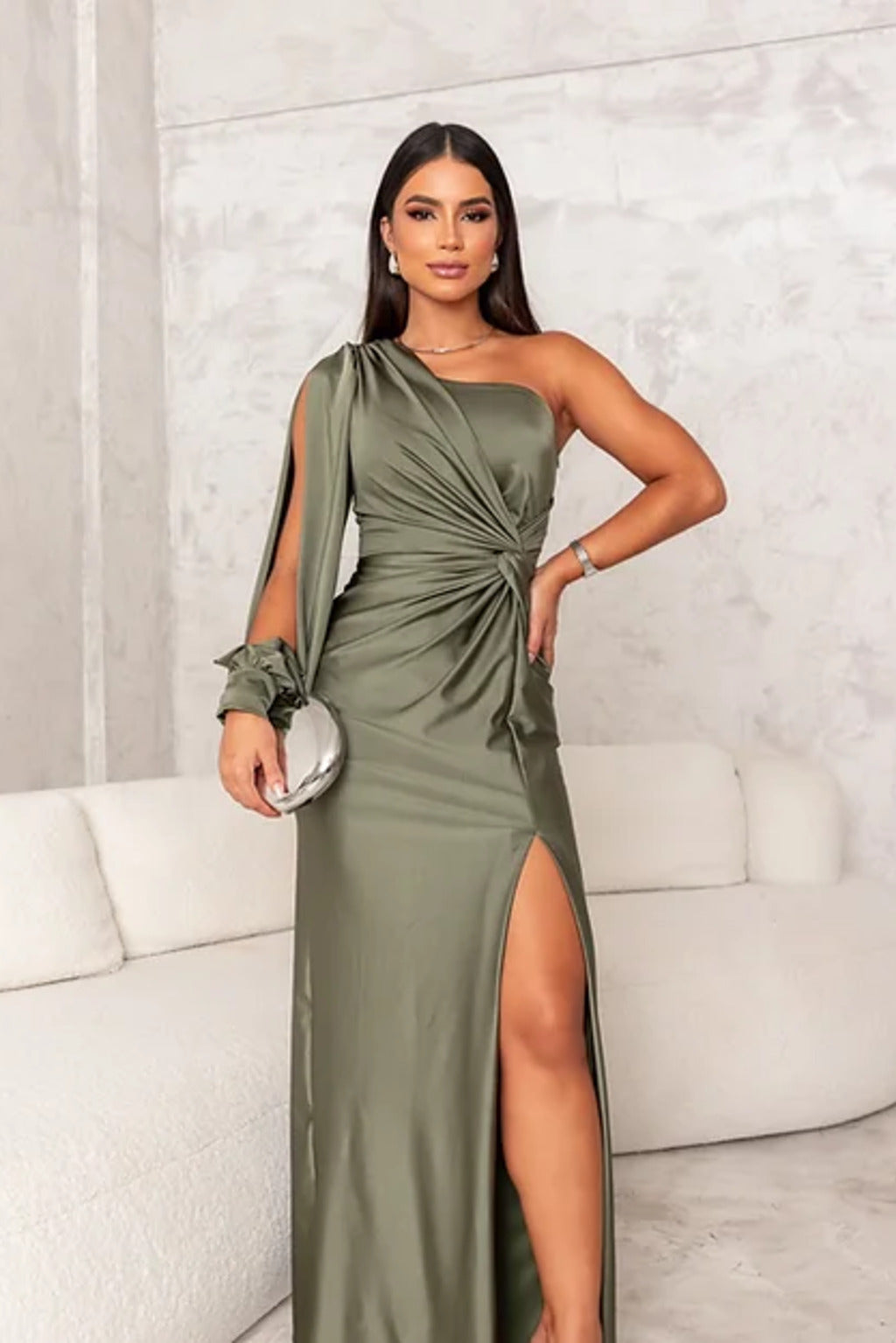 Alissia™ | Vestido Maxi Con Abertura de Lujo