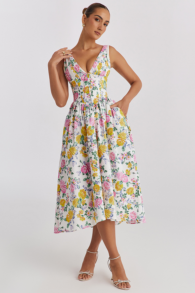 Tishara™ | Vestido Midi Elegante (Casi Agotado)