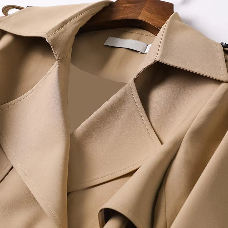 Rabiya™ | Abrigo Trench Clásico de Lujo