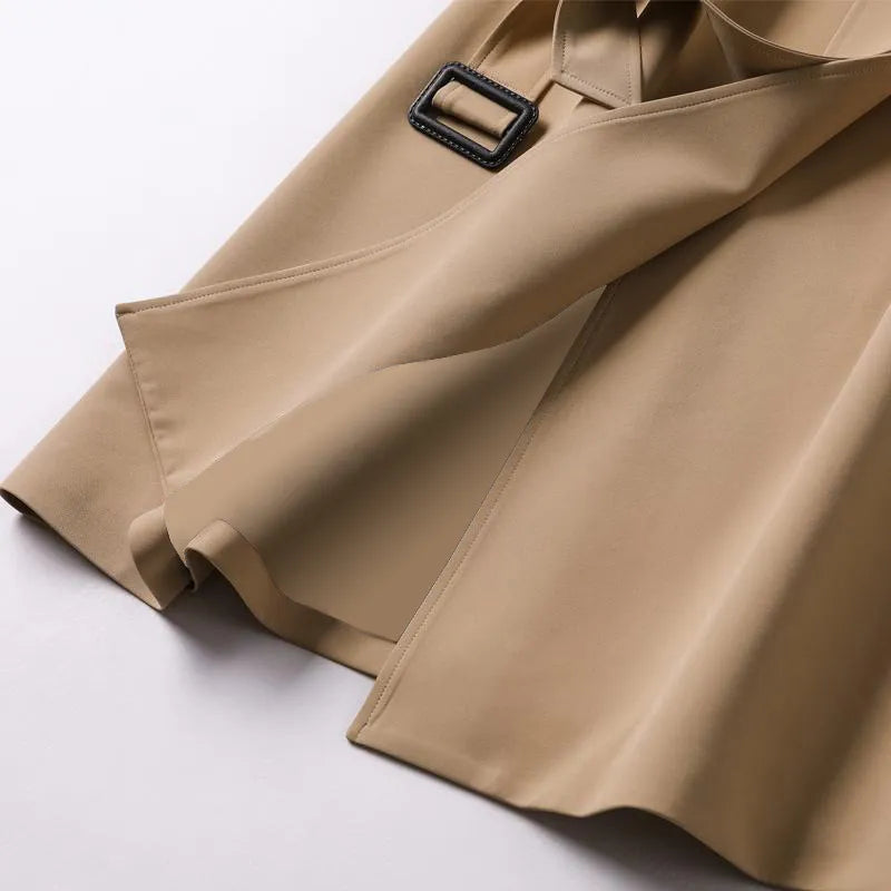 Rabiya™ | Abrigo Trench Clásico de Lujo