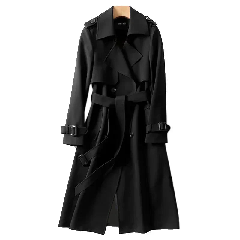 Rabiya™ | Abrigo Trench Clásico de Lujo