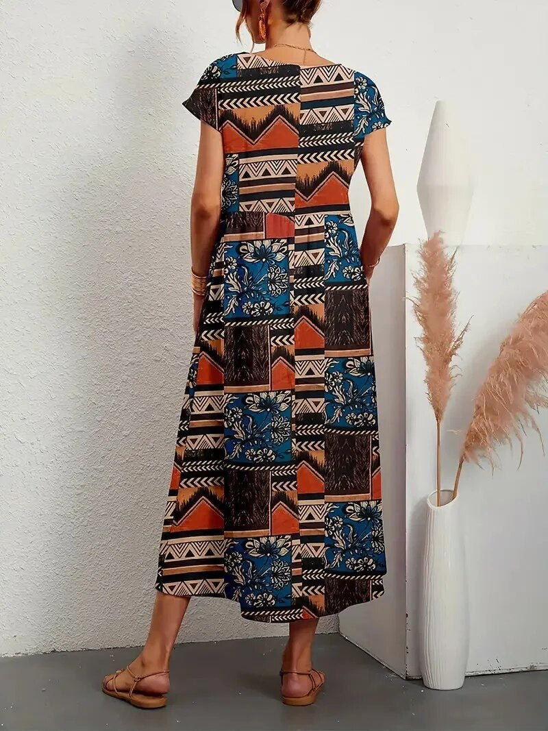 Sashira™ | Vestido Midi Floral Adelgazante (Casi Agotado)