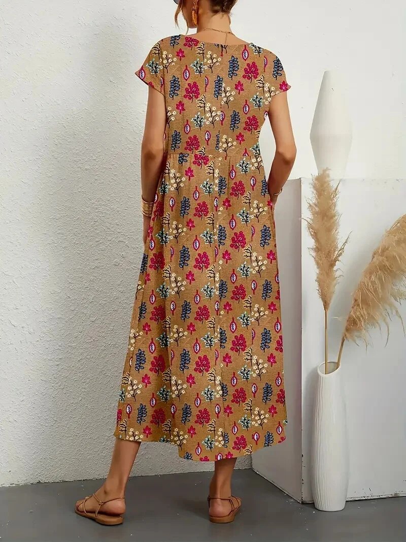Sashira™ | Vestido Midi Floral Adelgazante (Casi Agotado)
