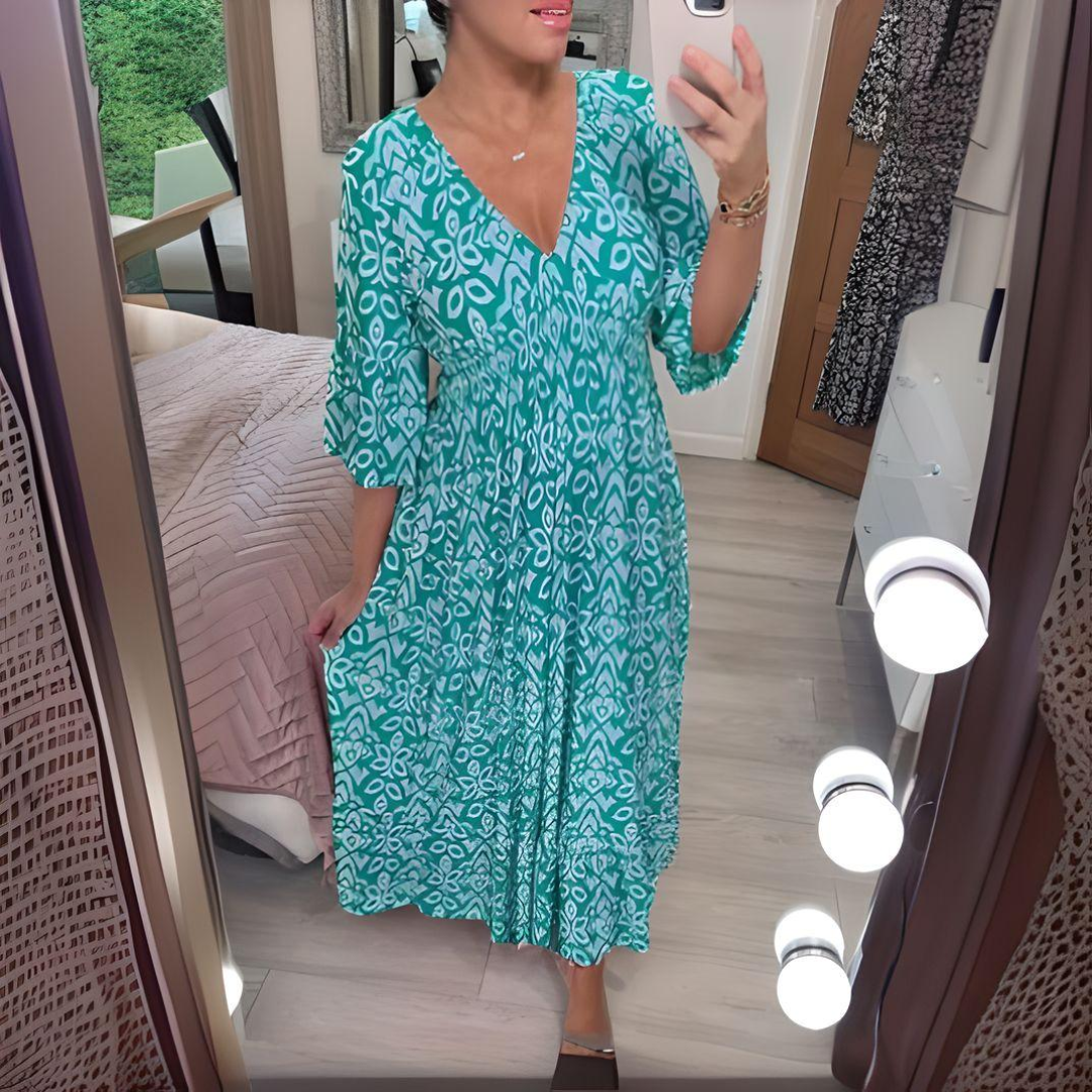Victoria™ - Vestido Boho Impreso