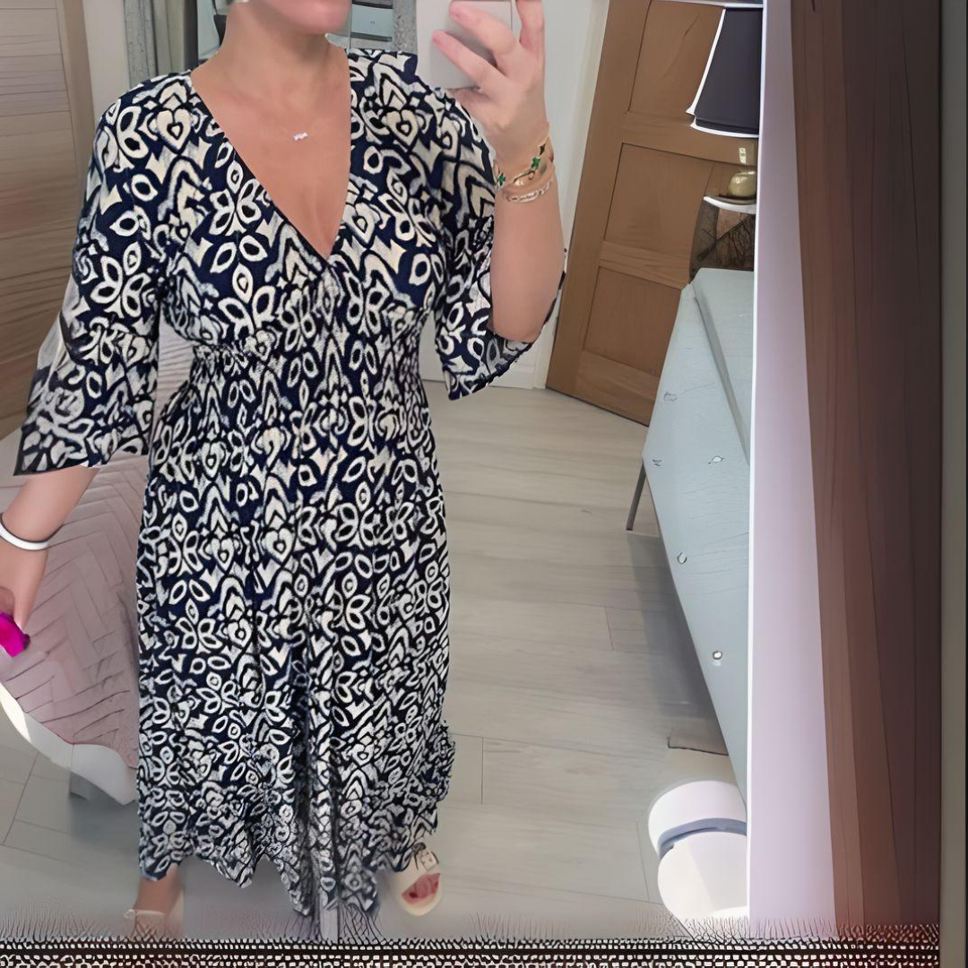 Victoria™ - Vestido Boho Impreso