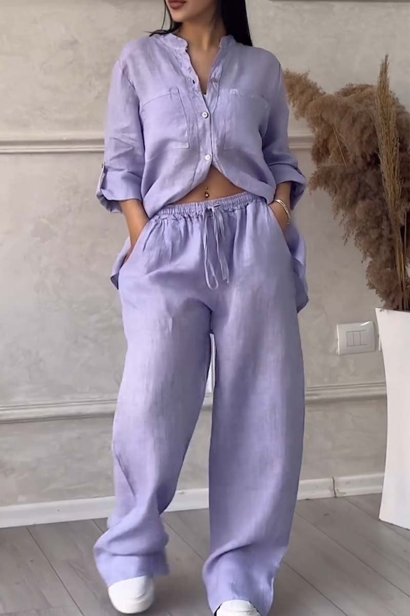 Fara™ | Conjunto de Algodón y Lino de Lujo – Camisa y Pantalones