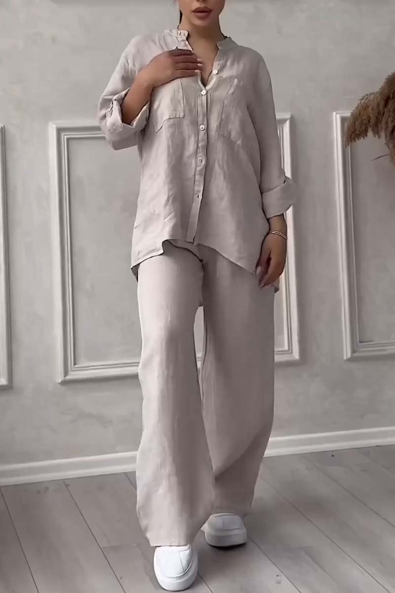 Fara™ | Conjunto de Algodón y Lino de Lujo – Camisa y Pantalones