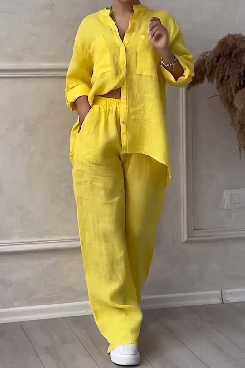 Fara™ | Conjunto de Algodón y Lino de Lujo – Camisa y Pantalones