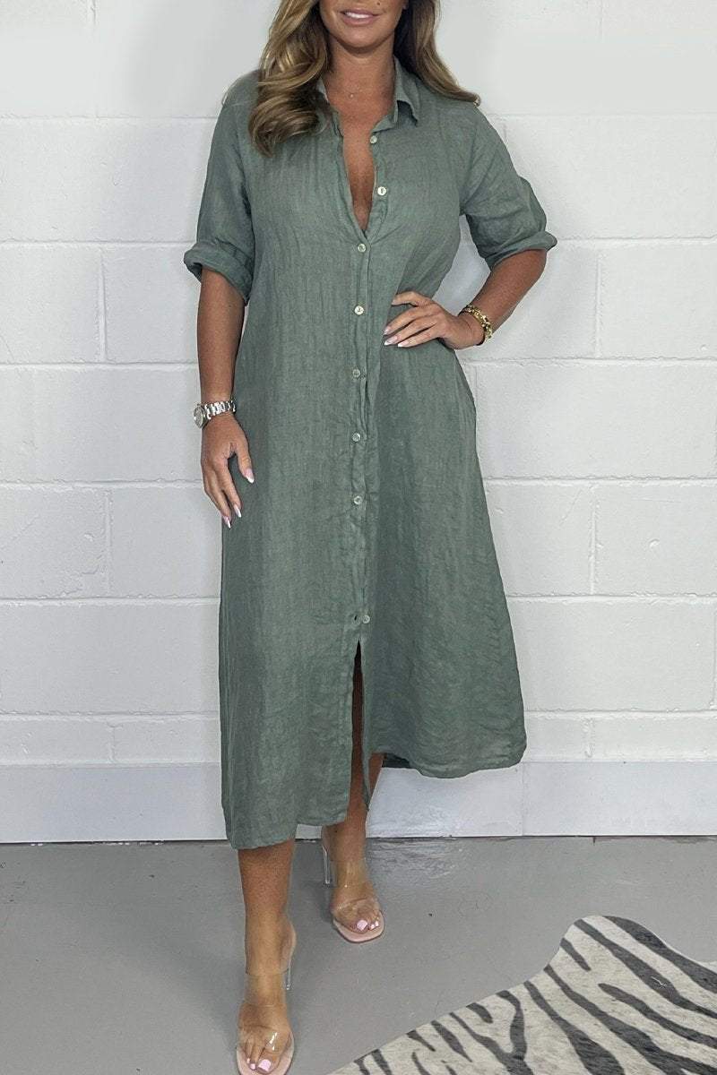 Sorielle™ | Vestido Camisa Luxe (Casi Agotado)