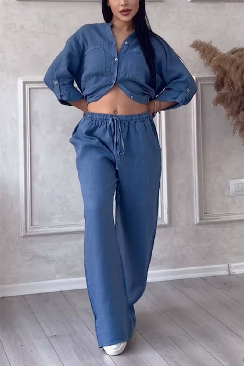 Fara™ | Conjunto de Algodón y Lino de Lujo – Camisa y Pantalones