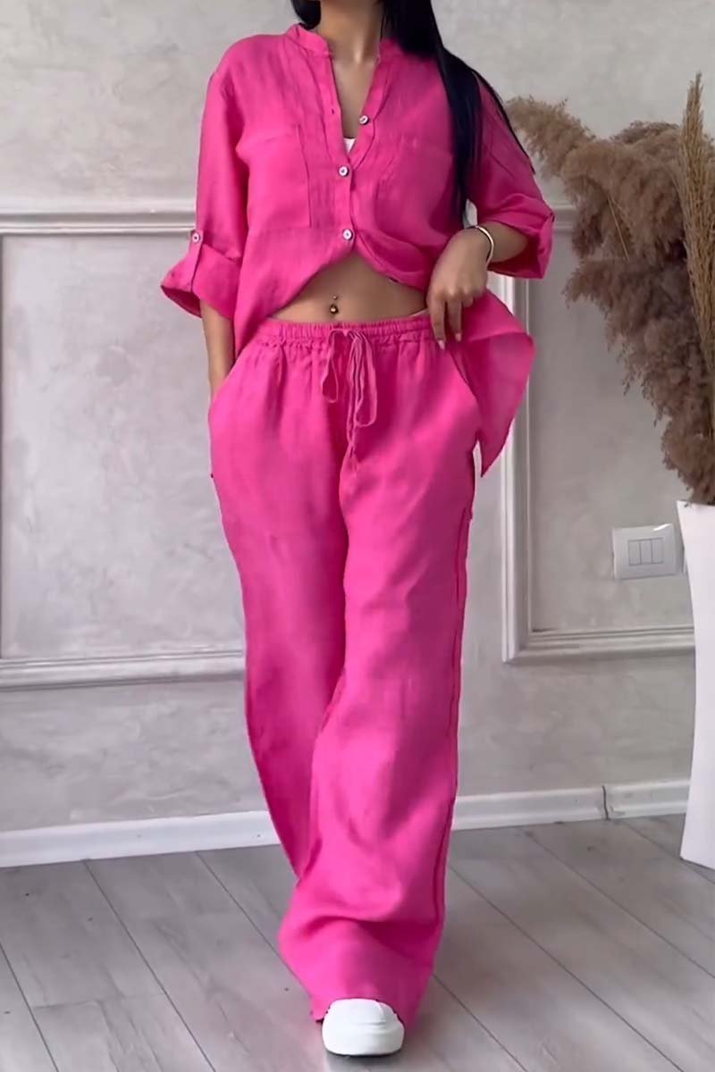 Fara™ | Conjunto de Algodón y Lino de Lujo – Camisa y Pantalones
