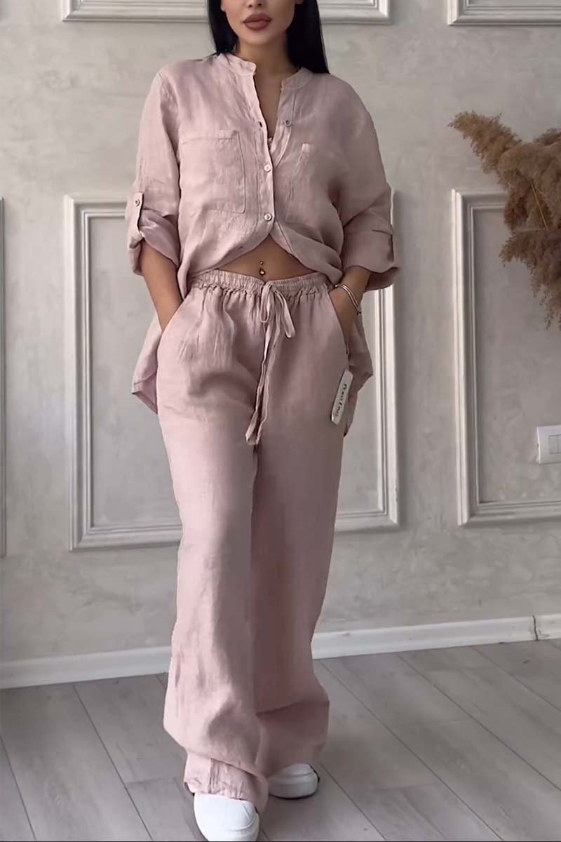 Fara™ | Conjunto de Algodón y Lino de Lujo – Camisa y Pantalones