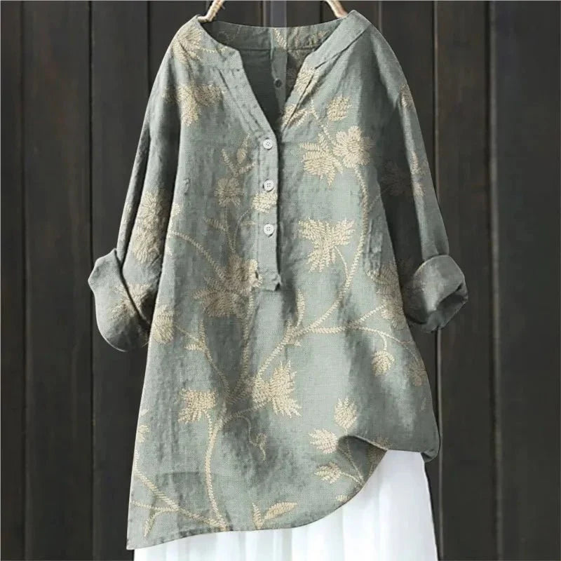 ZARA™ - BLUSA CHIC CON ACENTOS FLORALES
