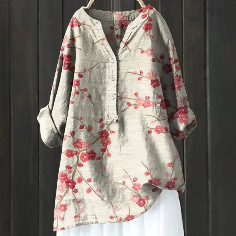 ZARA™ - BLUSA CHIC CON ACENTOS FLORALES
