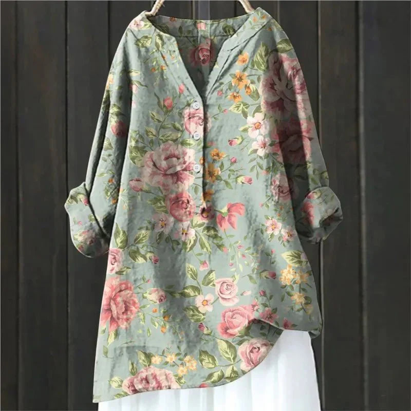 ZARA™ - BLUSA CHIC CON ACENTOS FLORALES