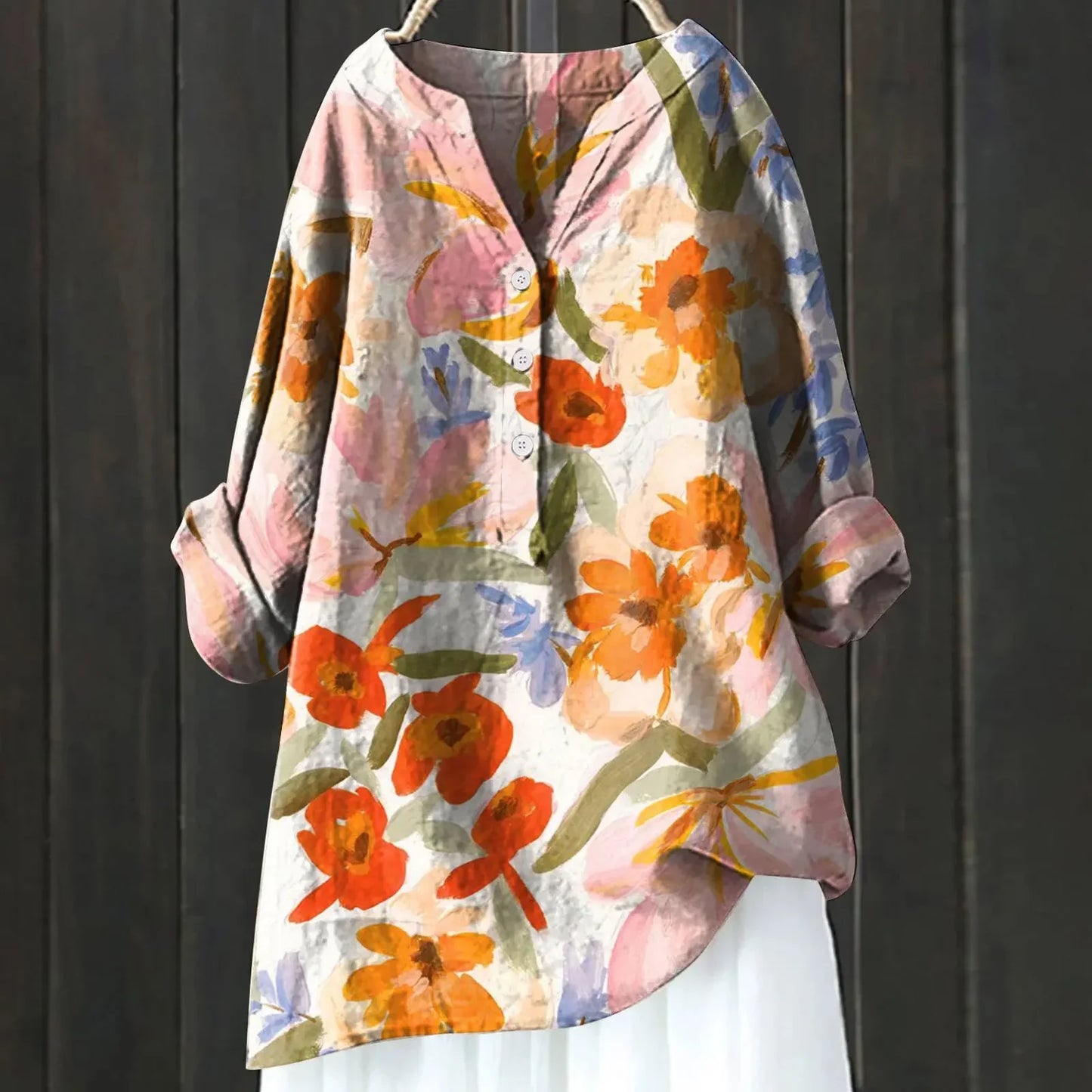 ZARA™ - BLUSA CHIC CON ACENTOS FLORALES